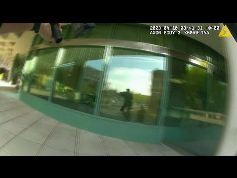 WARNING: Bodycam video just before Kentucky bank shooter killed
