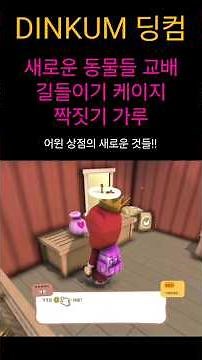 새로운 동물 길들이기,짝짓기 가루 사용방법! DINKUM 딩컴 업데이트 미리 보기!!