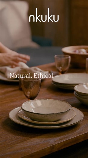 3.9K views | The natural tones of the Malia tableware collection offer an attractive, understated and rustic charm. Handcrafted from clay by talented makers using traditional techniques, each piece of the collection features hand-etched marks and their own distinctive glaze finish. | nkuku | Facebook