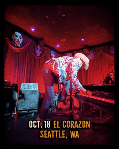 4.6K views · 111 reactions | Only a few shows lefts!  Catch the piano madman Jason D. Williams + Supersuckers and Wayne Hancock on the road all Rocktober.  All shows on sale now: 10.15 McMenamins Mission Theater • OR 10.16 Airport Tavern Music Hall • WA 10.17 Rickshaw Theatre • BC  10.18 El Corazon • WA 10.21 Neurolux • ID  10.22 Metro Music Hall • UT  10.24 Wild Goose Saloon • CO  = No Wayne Hancock | Jason D Williams | Facebook