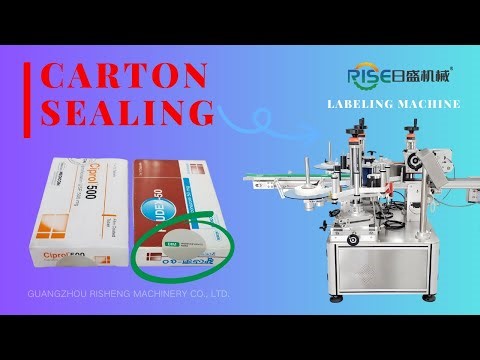 BOX CORNER SEALING LABELING MACHINE TAMPER EVIDENT LABELER FOR CARTON PACKAGING