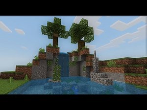 Minecraft Tutorial: Small Waterfall