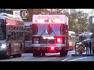 San Francisco Fire Dept Rescue 1 and Medic 59 Responding Code 3