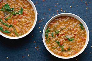Lentil Soup in a Pressure Cooker