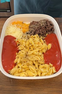 1.7M views · 31K reactions | Easy one-pan dinner your family will love In this DIY cooking video, Paul S Show makes an easy, one-pan, cheeseburger casserole your family will love using ground beef, pasta shells, tomato sauce, cheddar cheese, mozzarella cheese, and water. This original video was produced by Rick Lax and the Paul S Show. | Home Hacks & Easy Snacks | Facebook