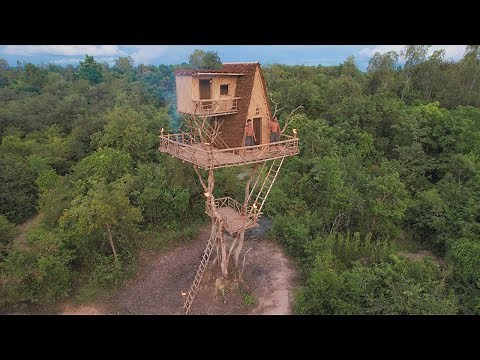 29 Day How To Complete 18m Tree House And Swimming Pools