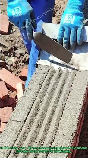 How to Lay Mortar for Bricklaying with a Hand Spreader