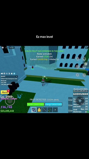 Easy Max Level Guide in Blox Fruits Update 20