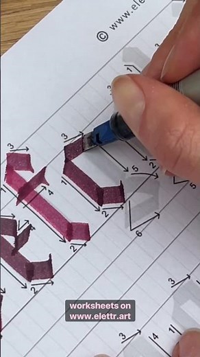 Learn blackletter calligraphy with these worksheets 💎💓✨ #calligraphyart #calligraphy #blackletter