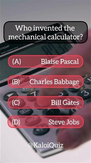 Who invented the mechanical calculator?‎