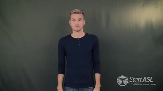 Watch how to sign 'roof' in American Sign Language.