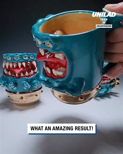 This hand sculpted creature mug is so weird but also so cool looking 🔥 | UNILAD Tech
