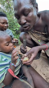 Wow😋‼️😊bushman with his family #villagelife #traditionfood #africa #bushman | Culture & Safaris Experience
