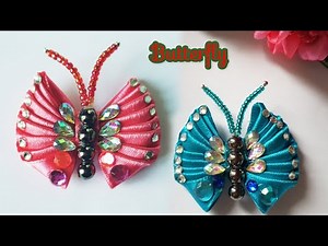 DIY Amazing Ribbon Butterfly Making/Easy Buterfly Tutorial