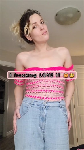 finished my off-shoulder crochet top for the luxe cottagecore spring capsule wardrobe! 😍🔥 #diy