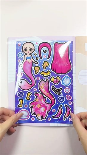 Fairy Tale Princess Mermaid Dress-up Stickers #DIY #art #Handmade #paperdiy