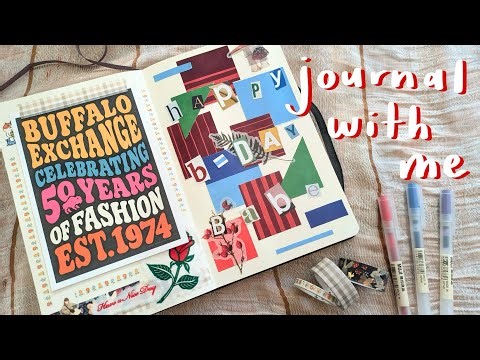 junk journal with me | celebrating my partner's birthday! 🎁🎉