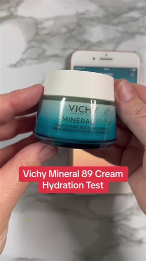 Vichy Mineral 89 Cream Hydration Test Results