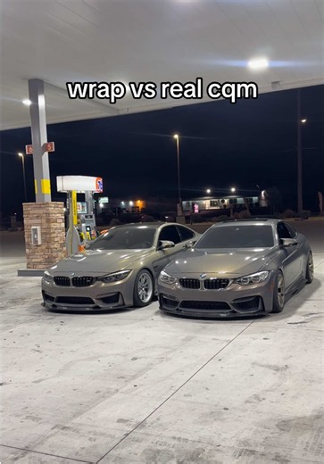 BMW M4 F82 Champagne Quartz wrap vs real CQM: how to tell