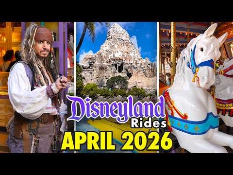 Disneyland Rides - April 2026 POVs [4K 60FPS]
