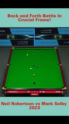 Intense Clash: Neil Robertson vs Mark Selby in Crucial Frame