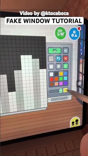 🌠HOW TO MAKE A BIG FAKE WINDOW IN TOCA BOCA 🌌 city skyline tutorial DIY hack 🌃 by @ktocaboca