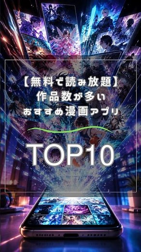 【無料で読み放題】作品数が多いおすすめ漫画アプリランキングTOP10