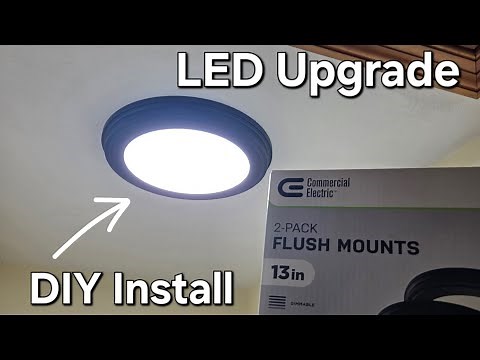 Flush Mount LED Ceiling Light DIY Install & Review