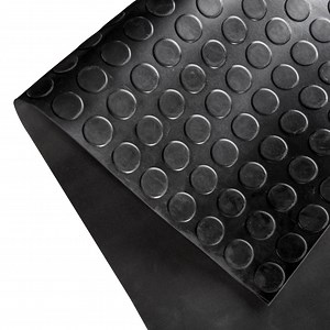 [Hot Item] Anti Slip 3mm Black SBR Round DOT Rubber Flooring Coin Stud Rubber Mat for Garage