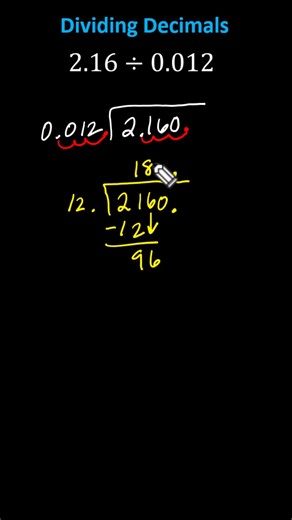 Decimal Division: Decimal Divided by a Decimal (Whole Number Quotient) This video explains how to divide a decimal by a decimal. #decimal, #division, #whole, #number, #quotient, #dividend, #divisor, #long, #division, #decimal, #point, #move, #arithmetic, #6th, #grade, #math, #maths, #james, #sousa, #mathispower4u | Mathispower4u
