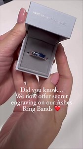 You asked... we couldn't resist! We're absolutely thrilled to be now offering inside ring engraving on our Ashes Ring Bands. Suitable for up to 16 characters, it's just another way to make your Ashes Ring as unique as they were. ❤️ #ashesjewellery | Hand on Heart Jewellery