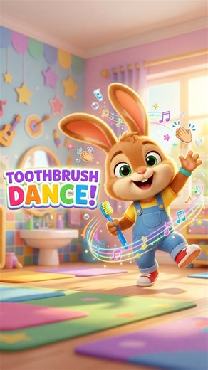 Coco’s Toothbrush Dance! 🪥🐰 | Fun Brushing Song for Kids | Healthy Habits | Brush Your Teeth Song