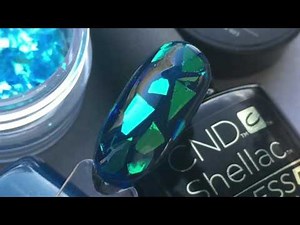 Shattered Glass Nails with CND™ SHELLAC™ - 3 different techniques