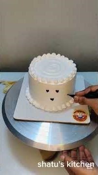 Simple birthday cake decorations #cake #cakedesign #viral #viralvideo #video #trending #short