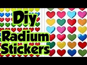 Diy Radium sticker/Homemade Diy Radium sticker/How to make Radium stickers at home/Glow in dark