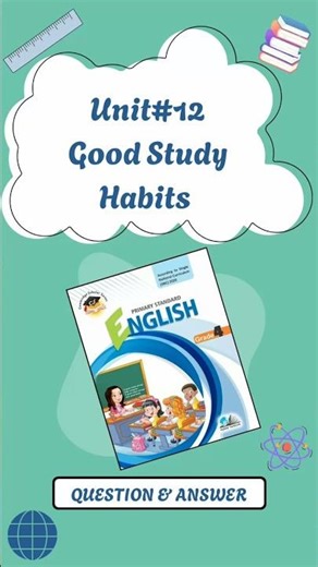 unit#12 Good study habits|| Questions Answer|| MCQS #english #shorts #grade4 #unit11