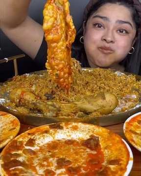Spicy 🌶 🥵 Mutton Fat Curry with Chicken 🍛 Eating #mukbang #food #asmr #shorts #explore ‪@bigbite7‬