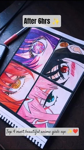 Colouring in zero two face ✨😍#shorts #anime #zerotwo #art