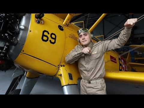 Boeing Stearman N2S/PT-17 Cockpit Tour - Mid-Atlantic Air Museum