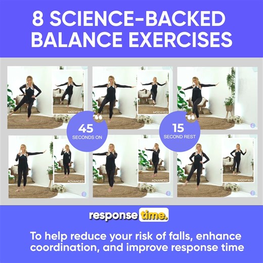 Think your balance is good? 🤔 Try this and see! This balance training isn’t just for the elderly—it’s for everyone! No matter your age, the best time to start is now. Can you hold it without wobbling? Let me know! 👇💬 #balancetraining #longevity #Fabulous50sChallenge | Fabulous50s