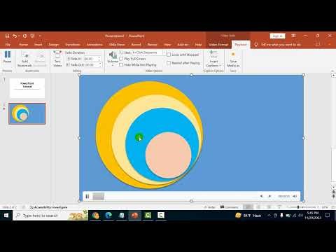 How to apply snip diagonal corner white video style in PowerPoint 2016