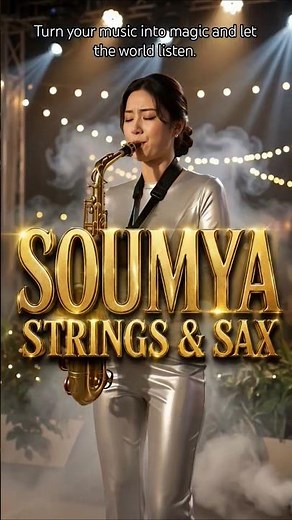 #saxophone ,Golden sax, silver soul. Music speaks ✨#SoumyaStringsAndSax #LiveMusic