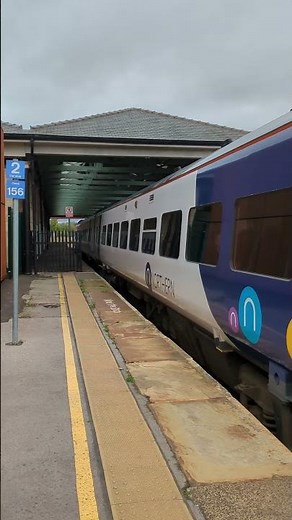 158 861 arrives at North Road (Darlington) the original station with a Saltburn bound service