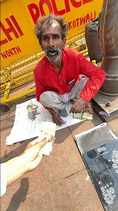 Do watch Baba Ji's happiness in the end 😍♥️ #humanity #helping #respect #shortsvideo #viralvideo
