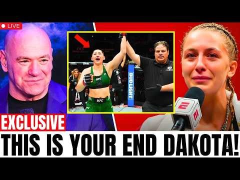 1 MINUTES AGO: Dana White STUNNED After Regina Tarin BRUTAL WIN – “THIS IS YOUR END DAKOTA!"