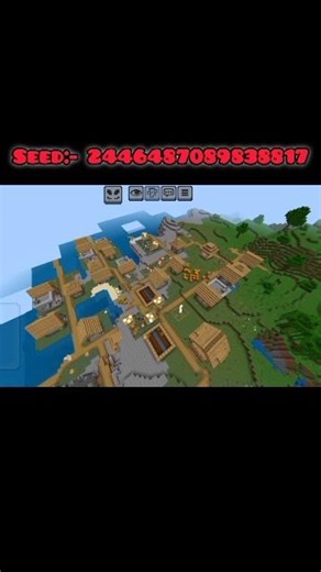 5 blacksmith in spawn village 😱 #shorts #minecraftshorts