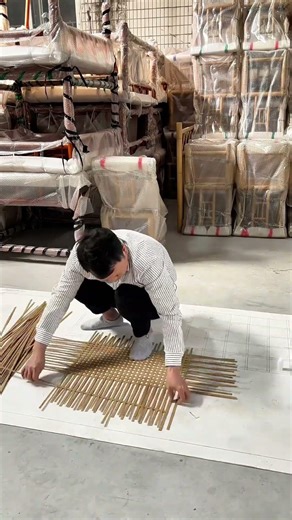 A 100% natural small window – just a little simple and rustic. #bambooart #naturalcraft #natural