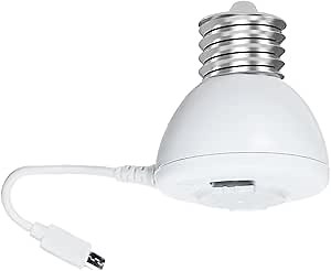 EC27 Bulb Connector for P1 360° Security Camera, Combination of Both to be a Wireless Outdoor/Indoor Camera, Easy to Install Like Replacing a Light Bulb, 1 Pack