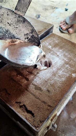 Clean Flowing Aluminum Melt Drop #clean