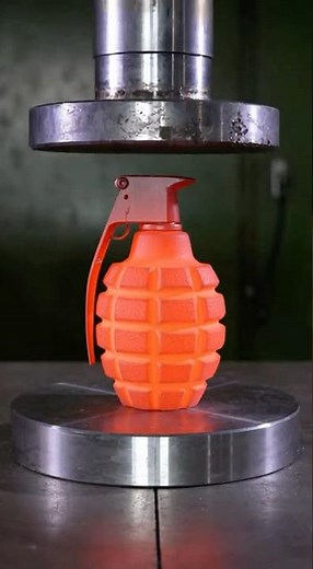 Hydraulic Press vs. Military Grenade - The Final Test